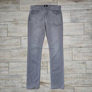 Paige Federal Xlong Jeans Men's Grey Wash Stretch Denim Straight Leg 34 Long